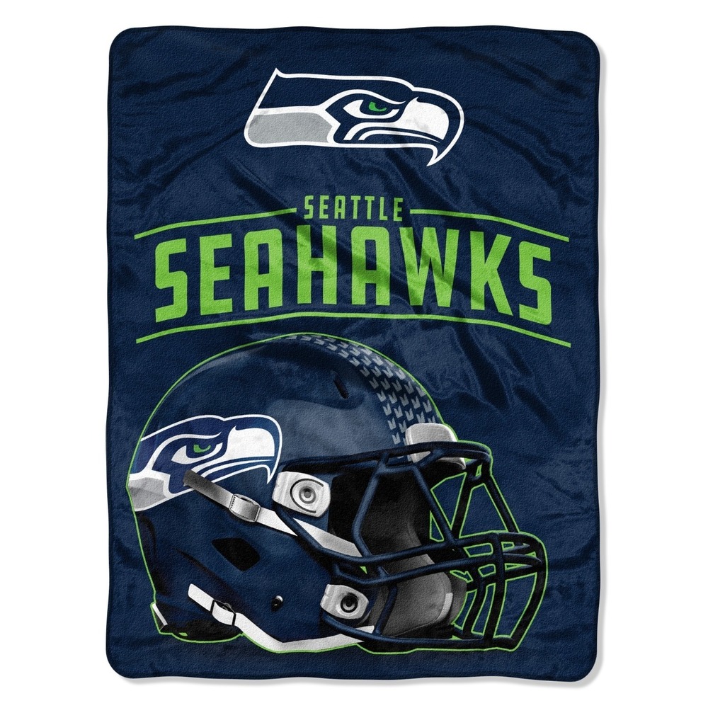 Seattle Seahawks Blanket Throw Super Soft Micro Raschel Plush NFL New